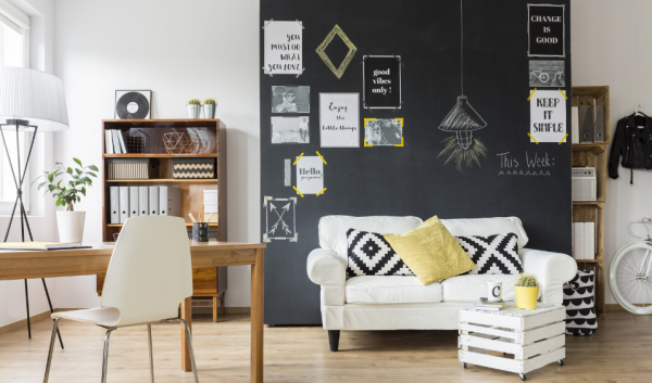 Papan tulis dinding yang fungsional